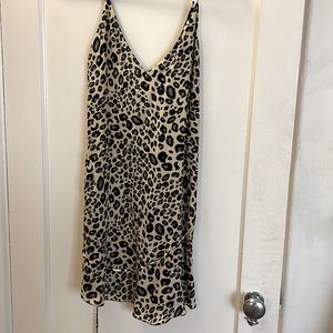 Silk leopard slip dress Rory beca